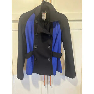 Yoana Baraschi Jacket Blue Black Casual size 8 Made in NYC